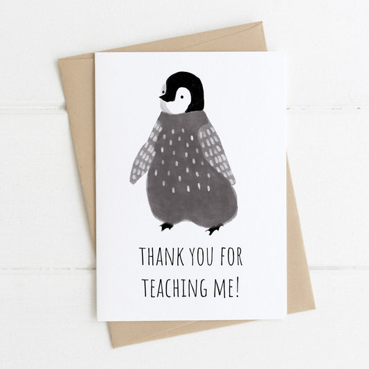 Thank You For Teaching Me Card