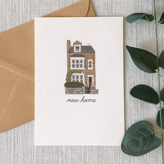 Brick House New Home Card